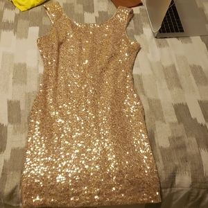Gold Sequin dress
